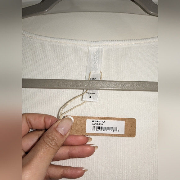 1. NWT SKIMS SOFT LOUNGE LONG SLEEVE DRESS IN MARBLE - Picture 5 of 7